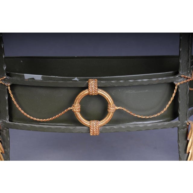 Gilded Wrought Iron Country House Wall Console, France For Sale - Image 6 of 18