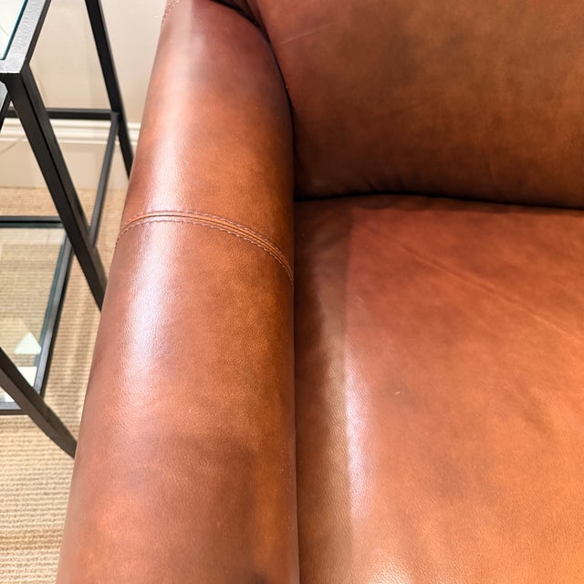 2010s Chateau D’Ax Leather Sofa For Sale - Image 5 of 7