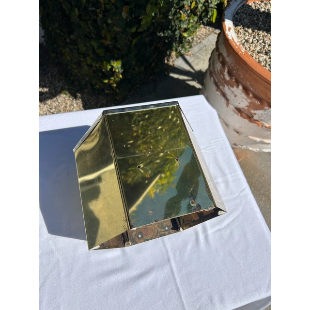 Vintage Brass and Chrome 7 Inch Riser as Found For Sale In Los Angeles - Image 6 of 7