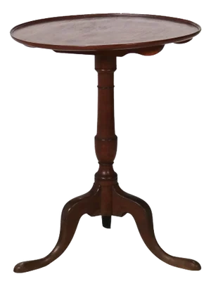 Antique 18th Century Queen Anne Walnut Dish Top Tilt Top Table C1770