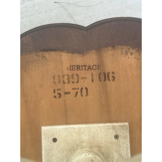 Brass Vintage Drexel Heritage French Country Quatrefoil End Tables For Sale - Image 8 of 9