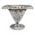 Antique 1900s American Brilliant Period Cut Crystal Rolled Rim Footed Compote/Vase For Sale