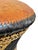 Pair of Mid-Century Anglo-Indian Leather & Rattan Drum Stools For Sale - Image 10 of 17