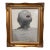 Max Jacob Schacknow 1987 Pencil on Canvas Drawing in Gilt Frame For Sale