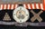 Wood Japanese Antique Textile Panel of American Historical Great White Fleet For Sale - Image 7 of 13
