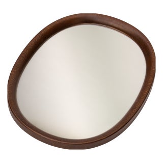 Dark Beech Bentwood Mirror by Sori Yanagi for Akita Mokko, 1975 For Sale