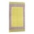 Vintage Dhurrie Runner Rug in Chartreuse With Brown Border | Rug & Kilim For Sale