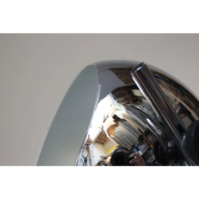 Midcentury Adjustable Chrome Eyeball Table Lamp For Sale - Image 11 of 13