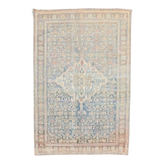 Antique Zabihi Collection Persian Senneh Scatter Size Rug - 3'3" x 4'7" For Sale