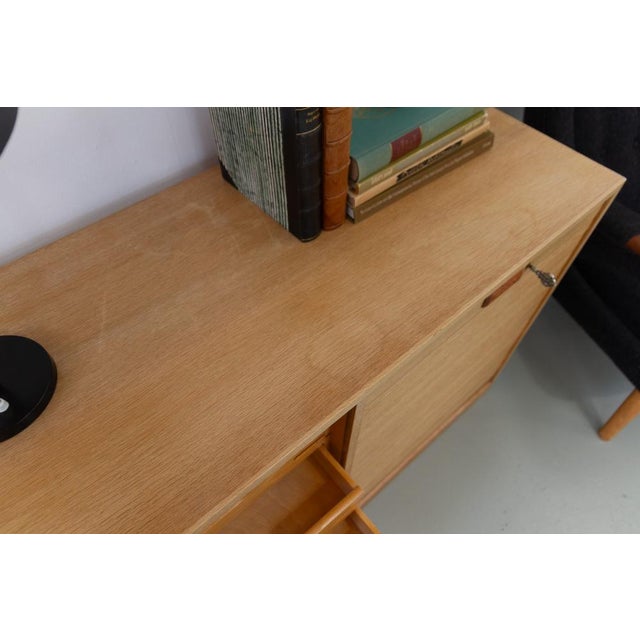 Danish Double Tambour Cabinet in Oak and Teak from Næstved Møbelfabrik, 1960s For Sale - Image 12 of 18