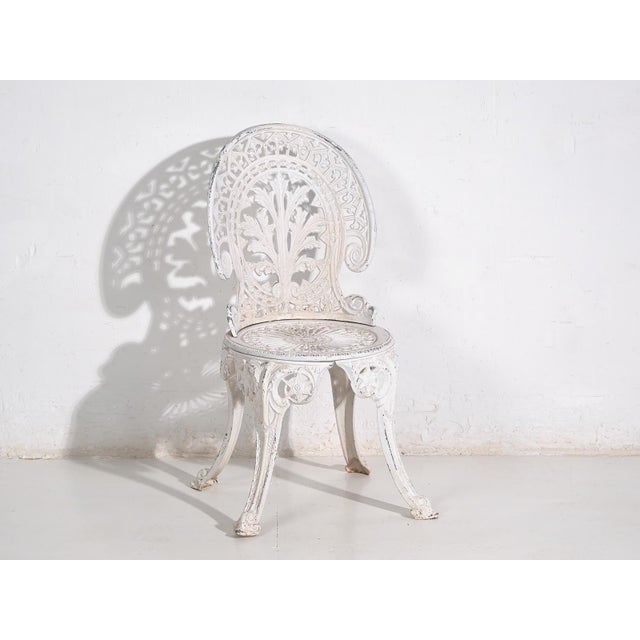 Art Nouveau Garden Table and Chairs Set, 1950, Set of 5 For Sale - Image 11 of 17