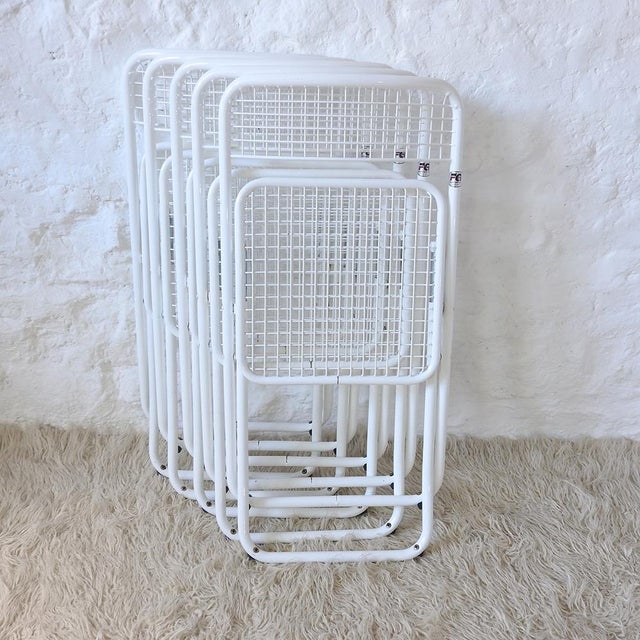 Vintage Spanish Folding Chairs by Federico Giner, 1970s, Set of 5 For Sale - Image 9 of 16