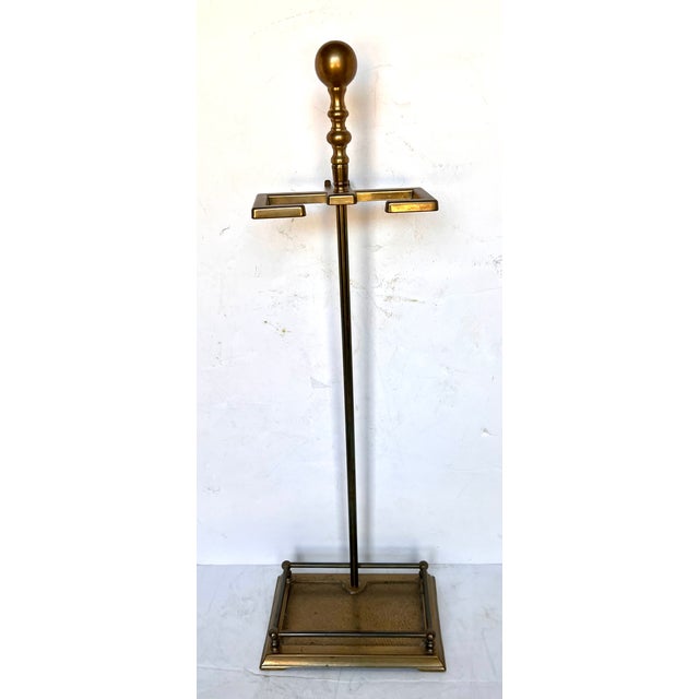 Vintage Italian Brass Fireplace Tool Set For Sale - Image 10 of 13