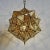 Late 20th Century Vintage Brass Origami Star Pendant Light Small For Sale - Image 5 of 9