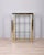 Small shelf with chromed and gold metal frame, clear glass shelves, designed by Renato Zevi, 1970s. I have official proof...