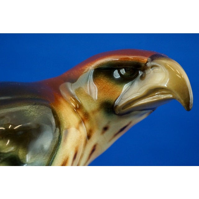 19th Century Porcelain Ceramic Eagle Sculpture by Alexandre Förster, Vienna For Sale - Image 17 of 18