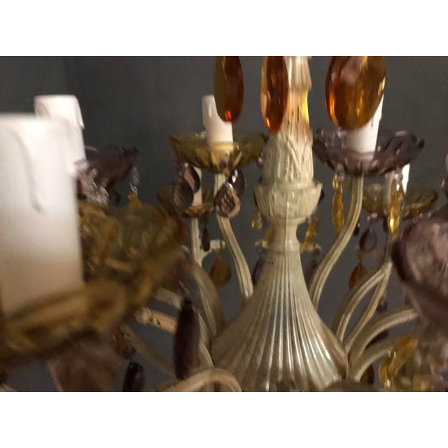 Crystal Chandelier, 1950s For Sale - Image 7 of 9