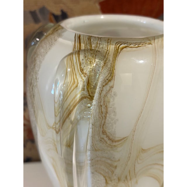 Large Scale Vintage Murano Style Teardrop Art Glass Vase For Sale - Image 16 of 18