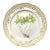 Royal Copenhagen Flora Danica Plate, Anemone Ranunculoides L, Gilt Border For Sale
