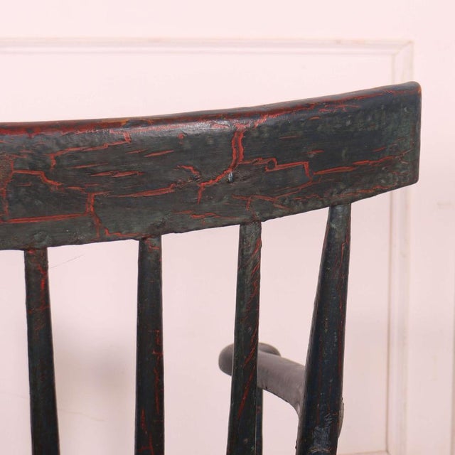 Irish Painted Primitive Chair For Sale - Image 11 of 12
