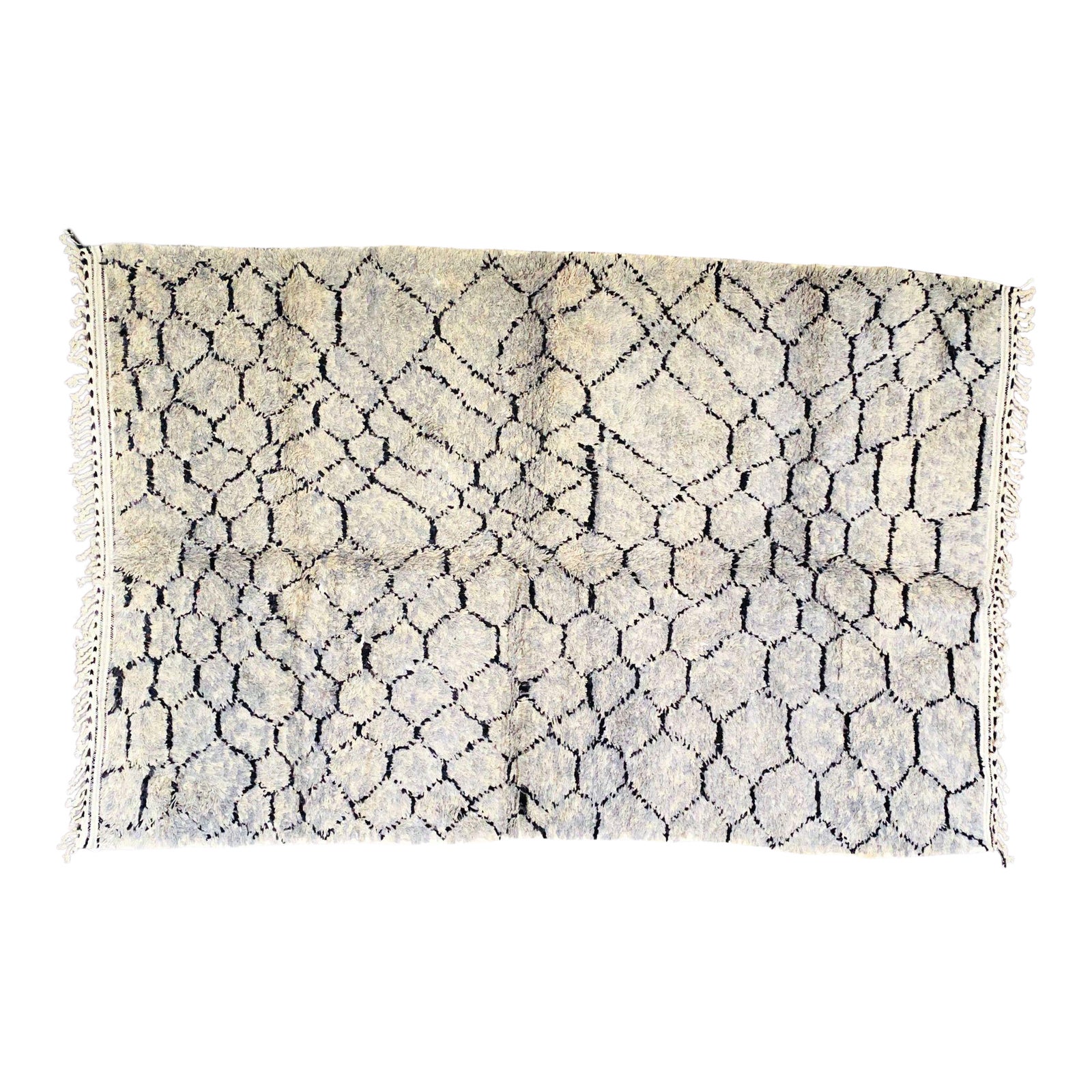 1980s High Pile Wool Rug-6′3″ × 9′6″ | Chairish