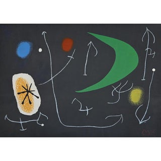 Joan Miró, The Lizard with Golden Feathers 14/20, 1971, Lithograph For Sale