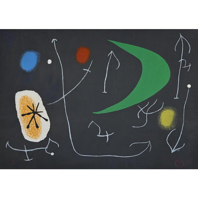 Joan Miró, The Lizard with Golden Feathers 14/20, 1971, Lithograph For Sale