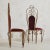 Bordeaux Velvet + Gilded Iron Sculptural Side Chairs, 20th Century - A Pair For Sale - Image 4 of 11
