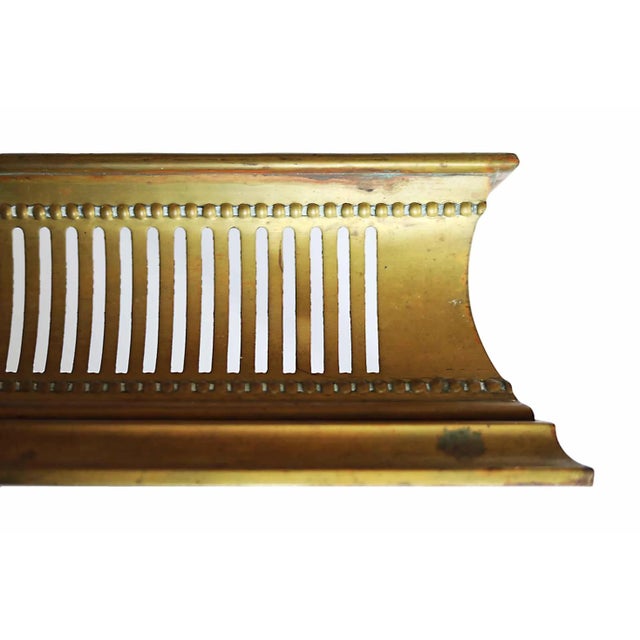 Early 20th Century Antique Fireplace Fender - Brass on Copper For Sale - Image 5 of 6
