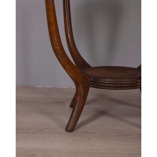 Vintage Italian Wood and Glass Coffee Table, 1950s For Sale - Image 9 of 12