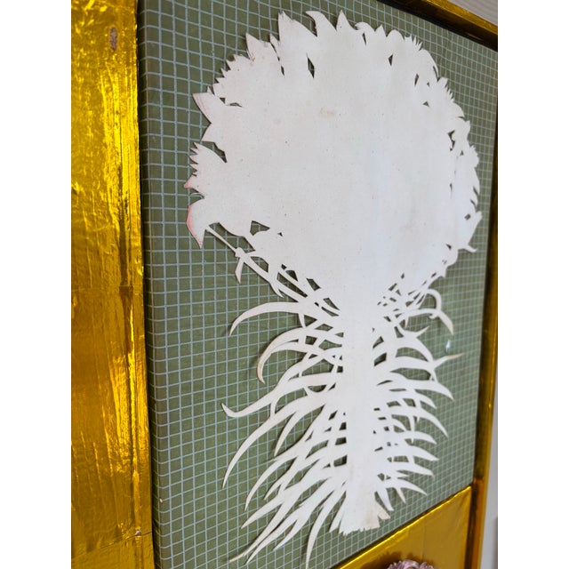 Mixed Media Quadriptych Basilius Beslers’ Lilium Cruentum Polyanthos in Gold Wood Frame For Sale - Image 11 of 12