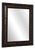 Carved Ebonised Wood Mirror For Sale