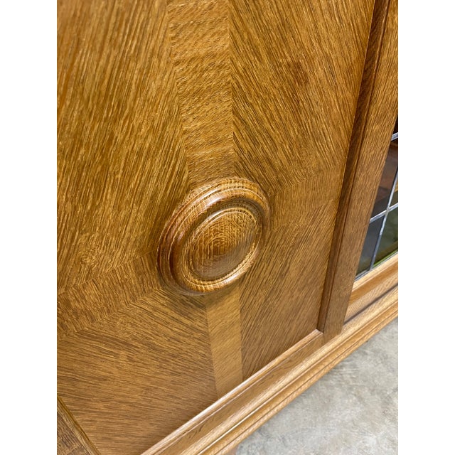 Mid-Century Modern Danish Scandinavian Oak Tall Cabinet or Sideboard For Sale - Image 3 of 10