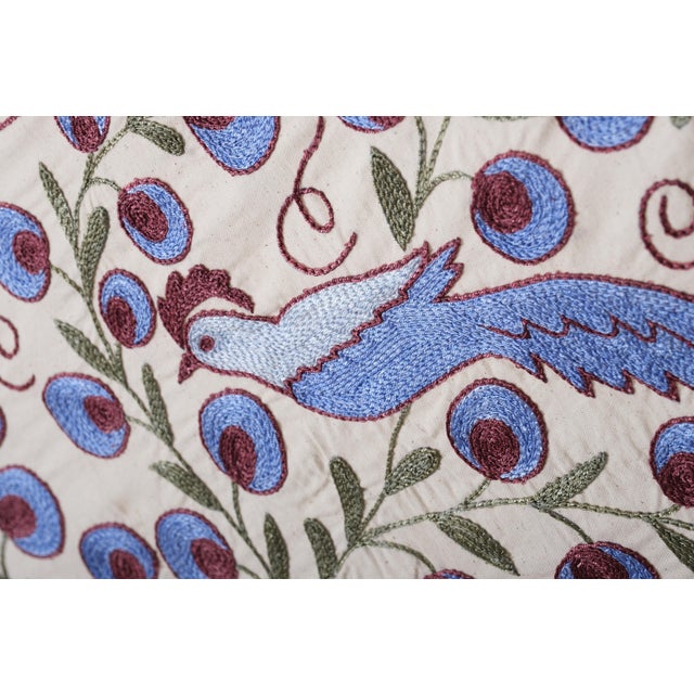 Animal Pictorial Suzani Table Runner For Sale - Image 6 of 10