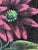 1960s Vintage Original Velvet Flower Oil Painting, Red Flower Still Life Art For Sale - Image 5 of 12