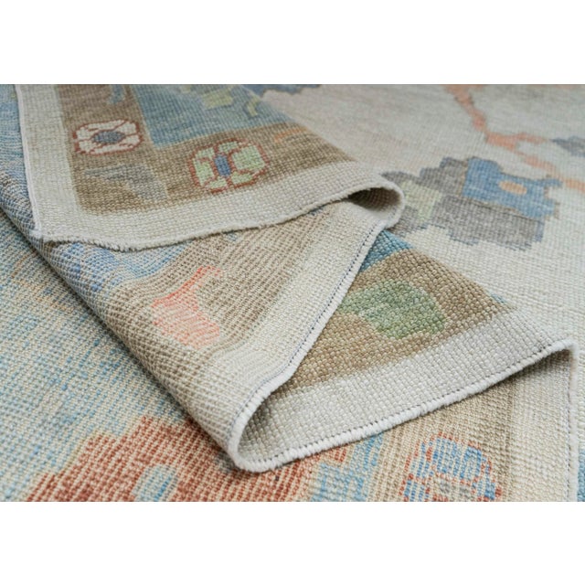 Turkish Oushak Square Rug 13'5" x 14'3" #20430 For Sale In Houston - Image 6 of 8