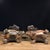Metal Pair of Vintage Bronze Turtle Dragon and Crane Candle Holders For Sale - Image 7 of 9