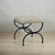 DESIGN FRERES Wide 'Strapontin' Stool by Design Frères For Sale - Image 4 of 8