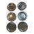 1990s Pewter Scalloped Edge Chargers- Set of 6 For Sale