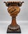 Vintage Jeweled Mosaic Pedestal Bowl and 3 Candleholders Gold Amber For Sale - Image 12 of 13
