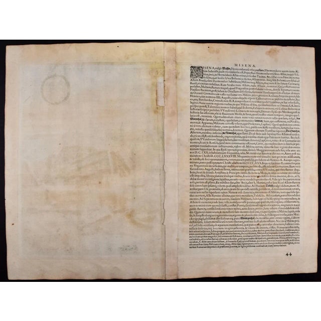 Sculpture Materials Meissen, Germany: A 16th Century Hand-Colored Map by Braun & Hogenberg, 1575 For Sale - Image 7 of 7