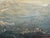 A beautiful vintage marine oil painting depicting a majestic tall ship under full sail navigating rolling ocean waves...
