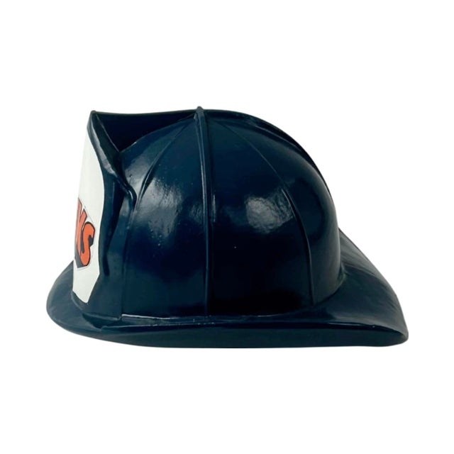 American Vintage New York Knicks Firefighter Helmet Bottle Opener Nba Basketball Barware For Sale - Image 3 of 11