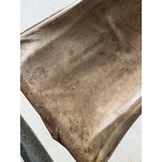 Late 20th Century Leather and Iron Scroll Dining Arm Chairs For Sale In San Antonio - Image 6 of 12