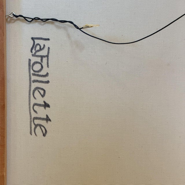 Vintage Geometric Abstract Painting, Signed "LaFollette" For Sale In Sacramento - Image 6 of 6