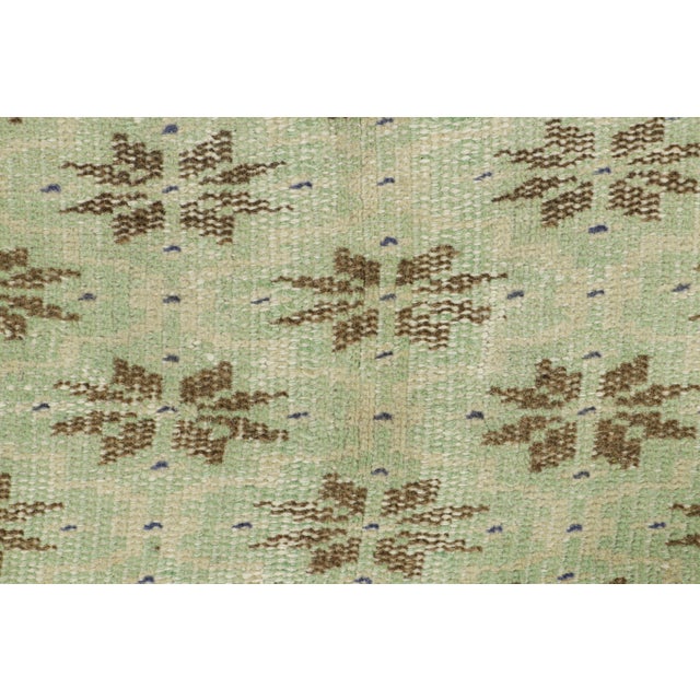 Mid-Century Modern Vintage Zeki Müren Rug in Blue With Beige-Brown Patterns, From Rug & Kilim For Sale - Image 3 of 7