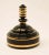 1930s Art Deco Hand Blown Black Gilt Glass Perfume Bottle For Sale - Image 5 of 12