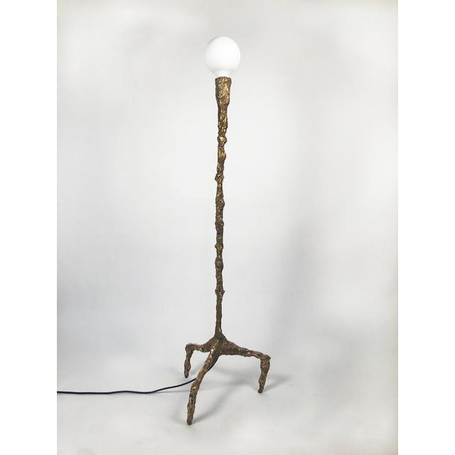 Sweet Thing Tall Lamp in Patinated Cast Bronze by William Guillon For Sale - Image 14 of 18