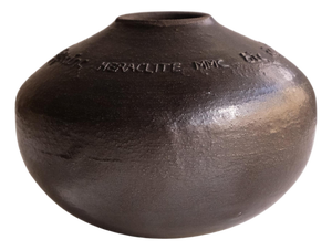 Heraclite Vessel 11 in Glazed Black Stoneware by Marie Martin Ceramics
