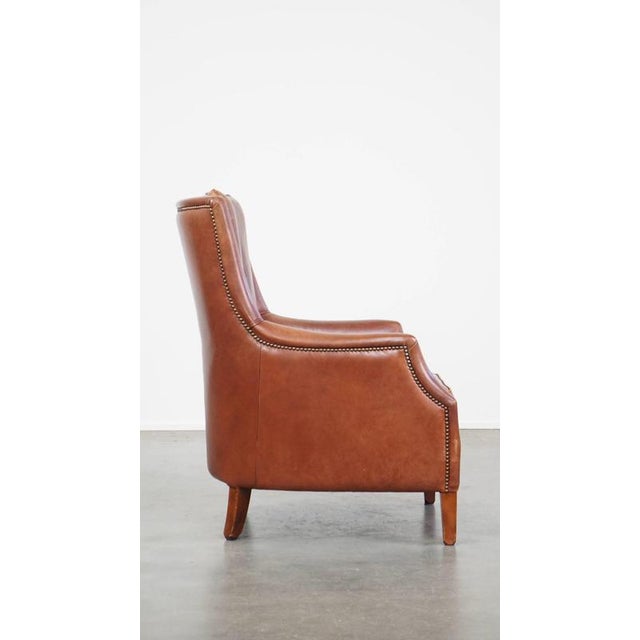 Vintage Club Chair in Cowhide For Sale - Image 3 of 13